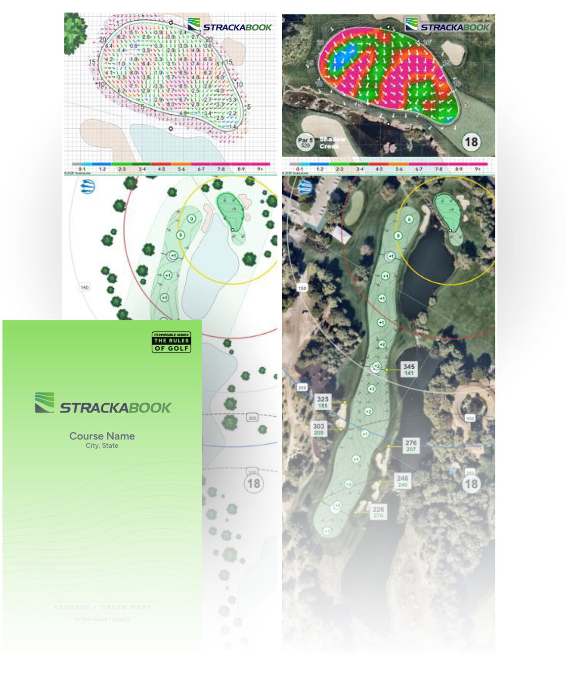 StrackaBook yardage and greens books